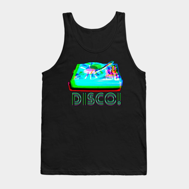 Disco Record Dance Party! Tank Top by TJWDraws